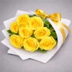 Букет высоких желтых роз (70 см)